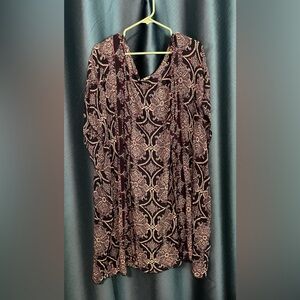 Xhilaration Blue & Purple Patterned kimono